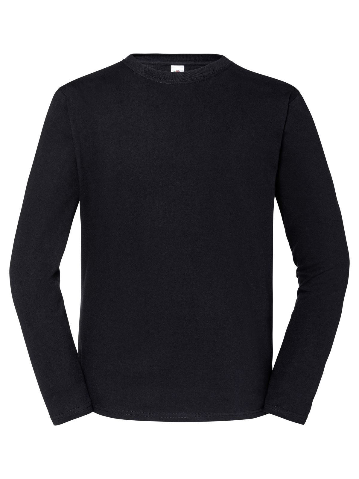 Iconisch 195 T-shirt met lange mouwen van ringspun katoen - 36 - Zwart
