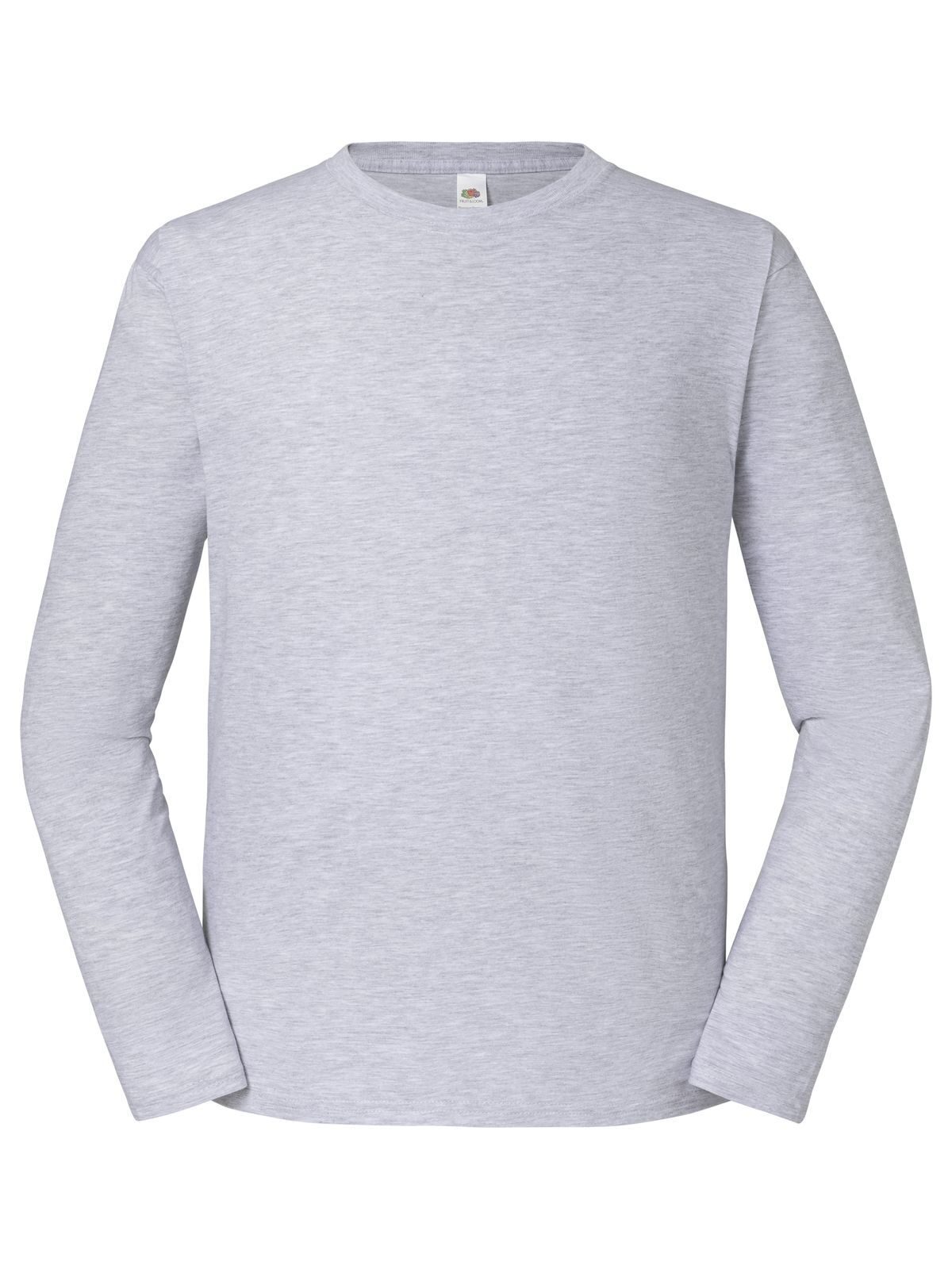 Iconisch 195 T-shirt met lange mouwen van ringspun katoen - 94 - Heather Grey