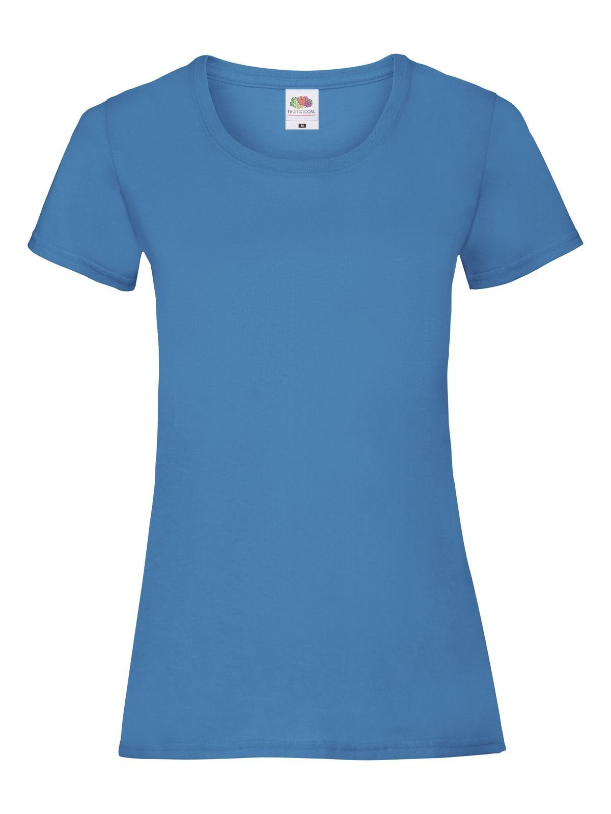 Dames Valueweight T-shirt - ZU - Azuurblauw