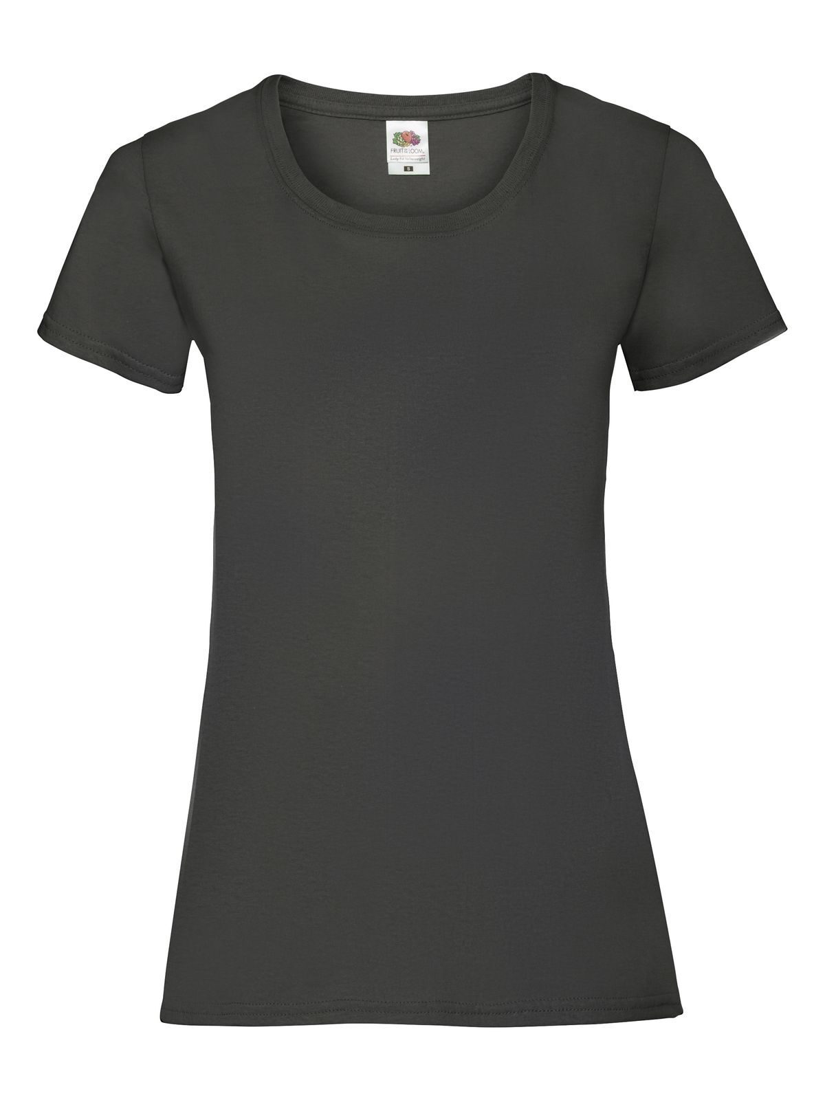 Dames Valueweight T-shirt - GL - Licht grafiet