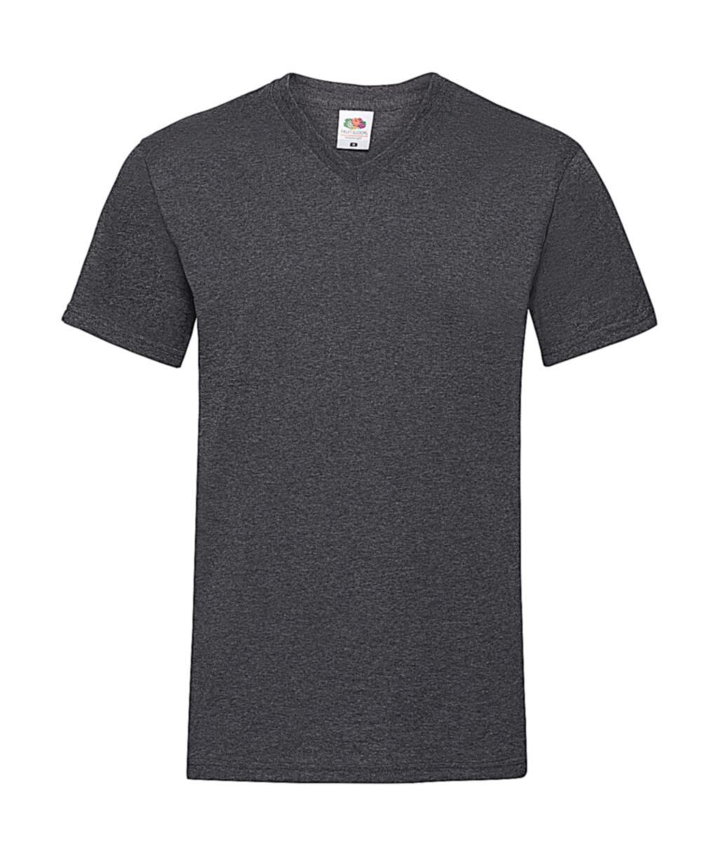 T-shirt à col en V Valueweight - HD - Gris chiné foncé