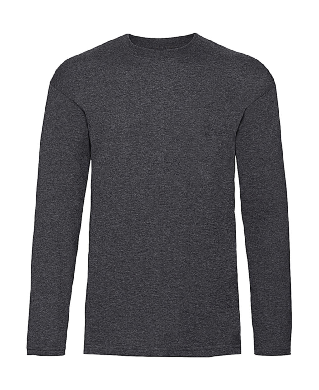 Valueweight T-shirt met lange mouwen - HD - Donkergrijs gemêleerd
