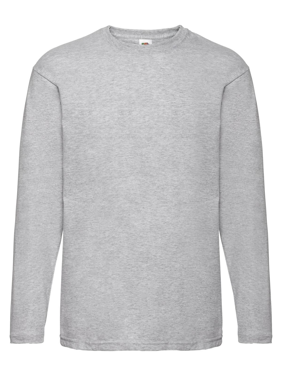 Valueweight T-shirt met lange mouwen - 94 - Heather Grey