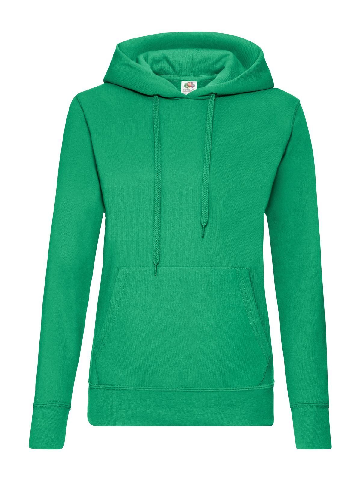 Klassieke sweater met capuchon voor dames - 47 - Kelly Green