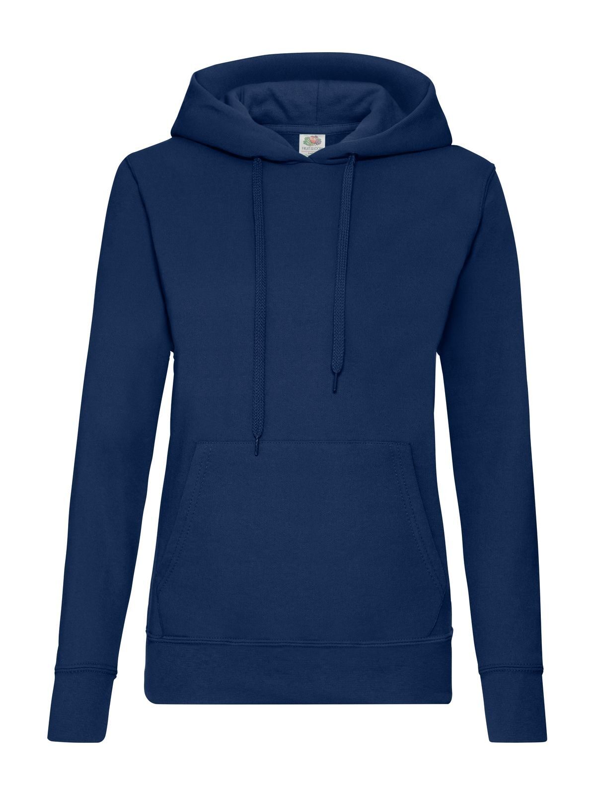 Klassieke sweater met capuchon voor dames - 32 - Marine