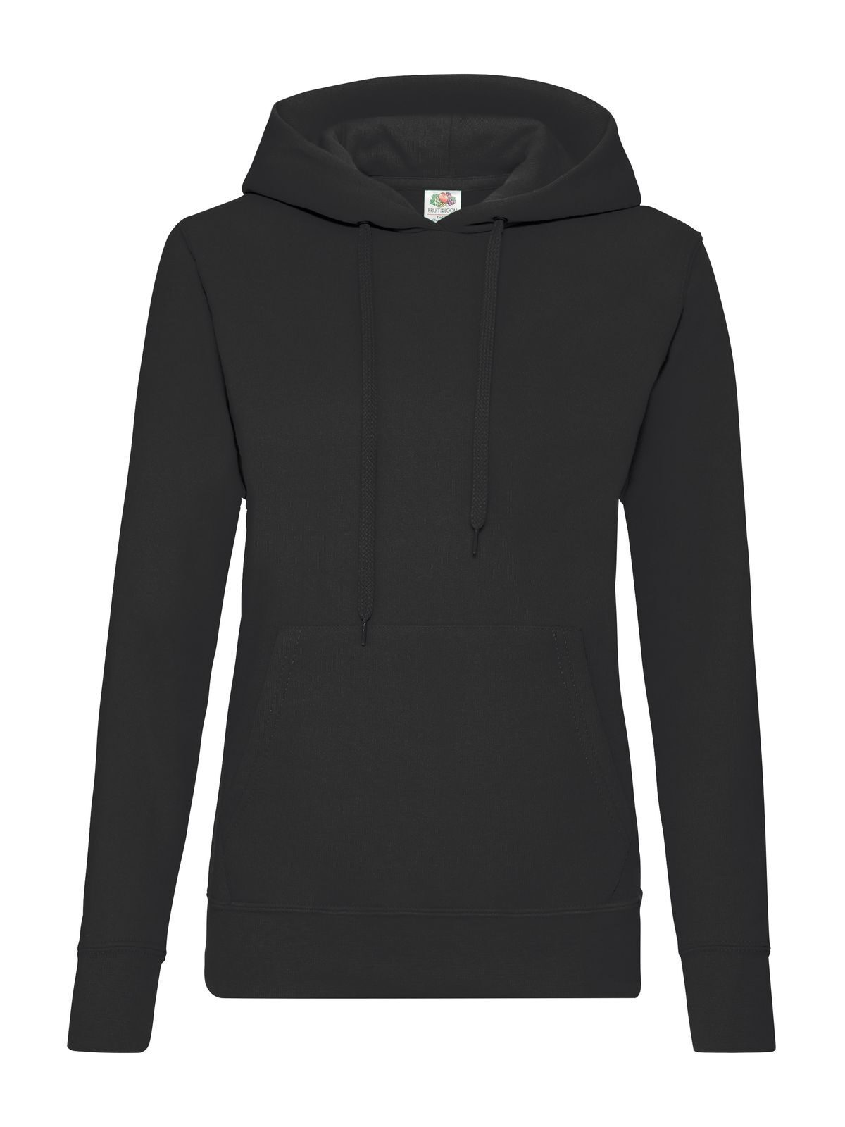 Klassieke sweater met capuchon voor dames - 36 - Zwart
