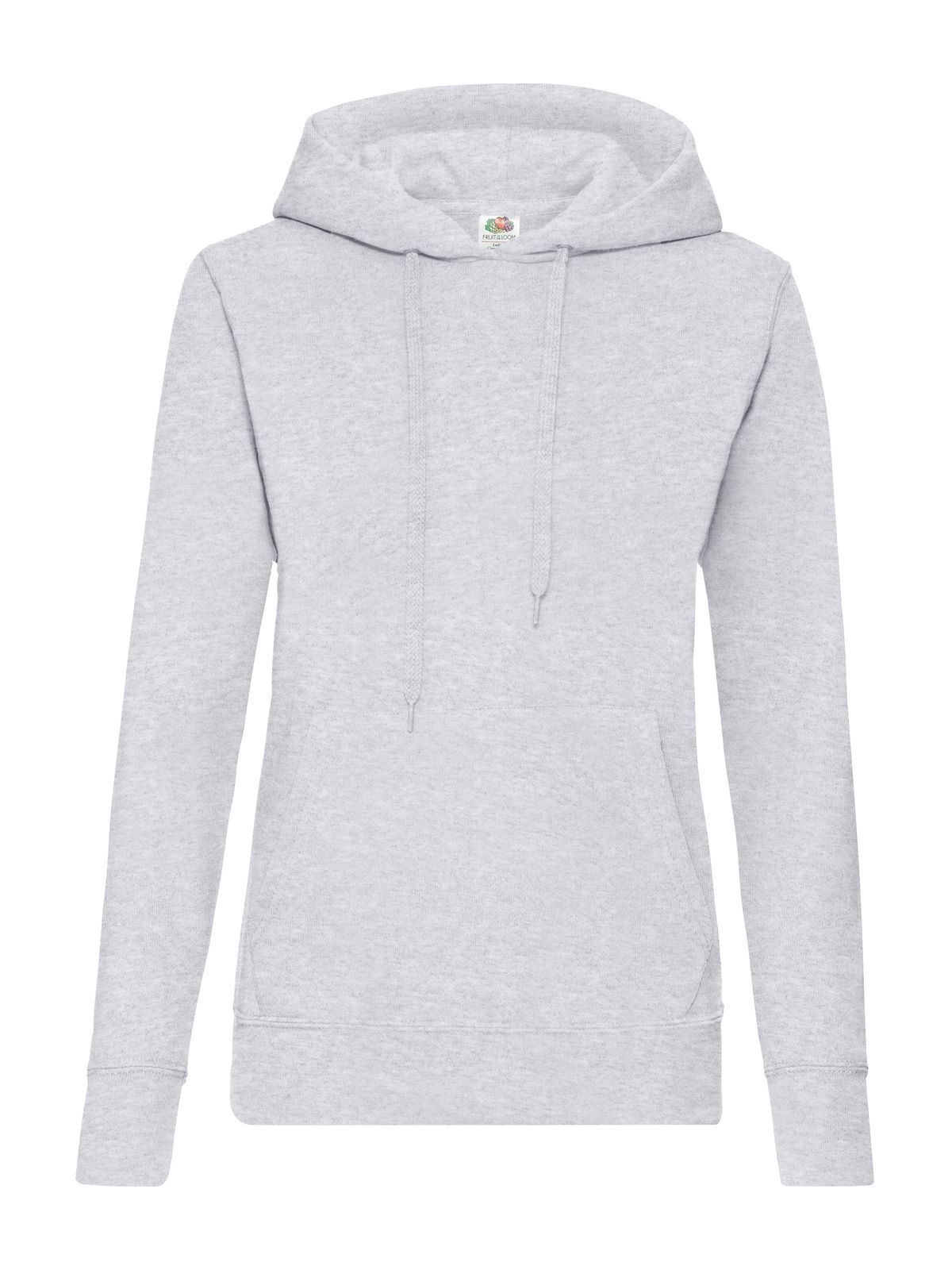 Klassieke sweater met capuchon voor dames - 94 - Heather Grey