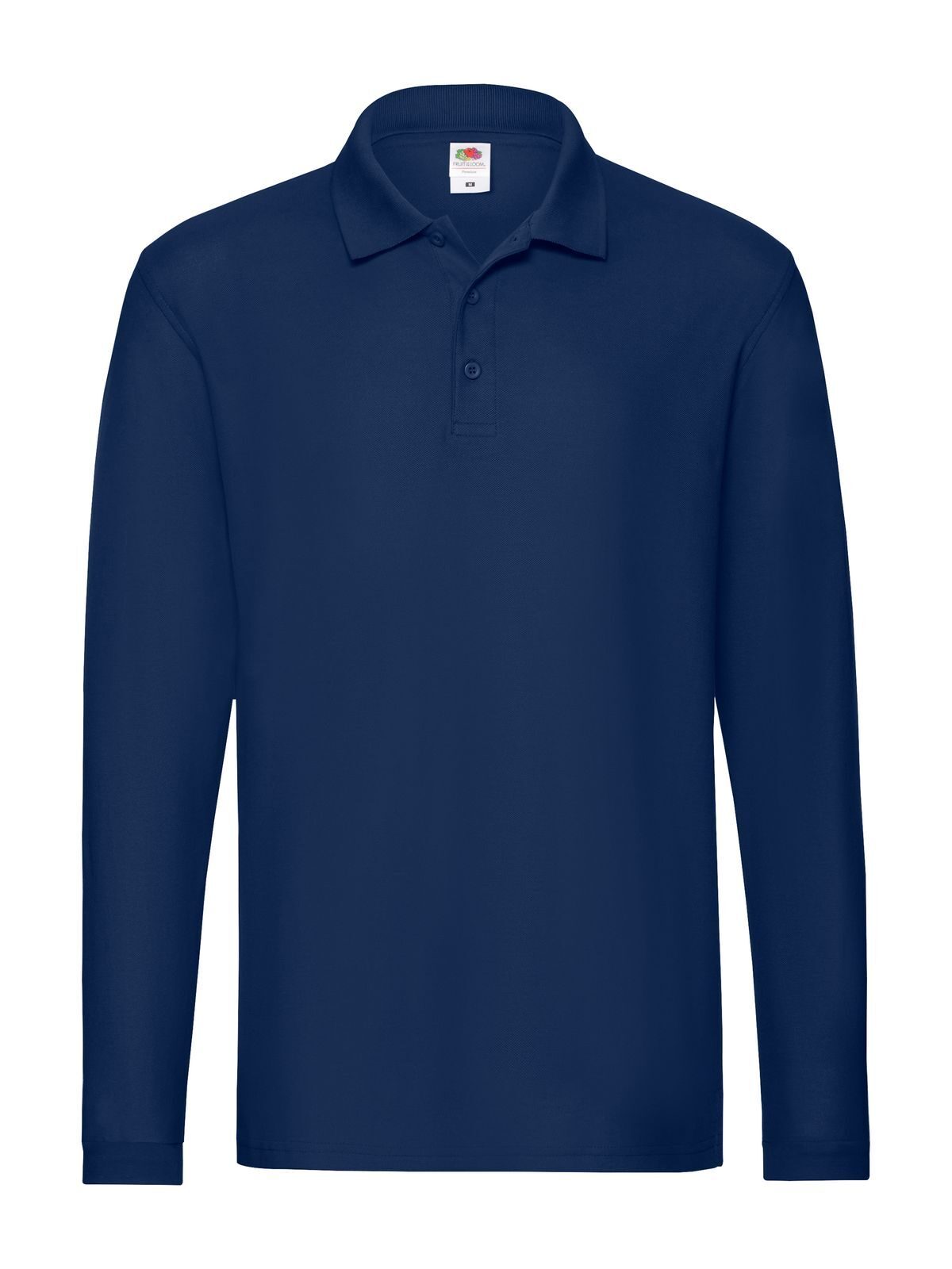 Premium polo met lange mouwen - 32 - Marine