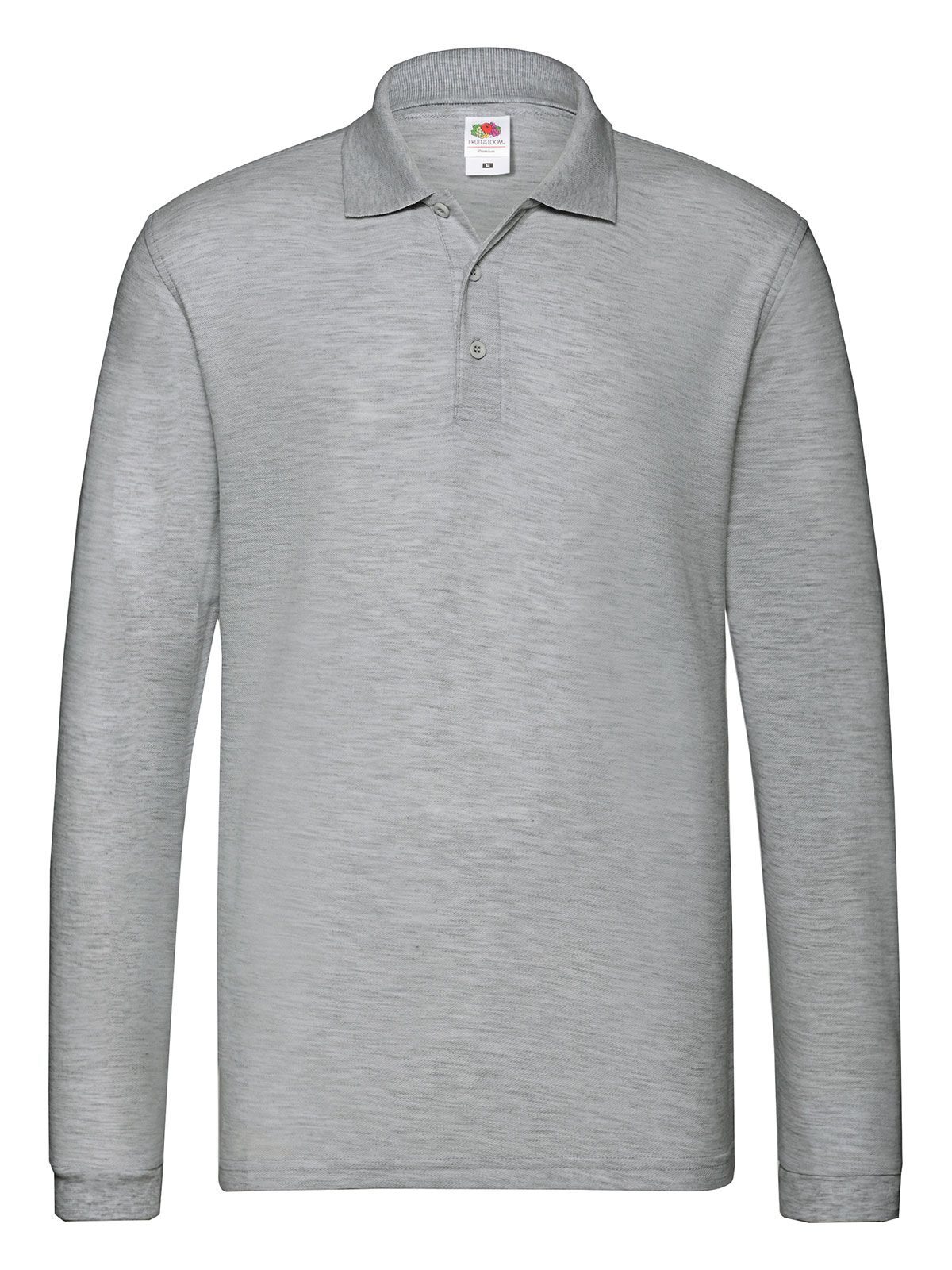 Premium polo met lange mouwen - 9K - Atletische Heather