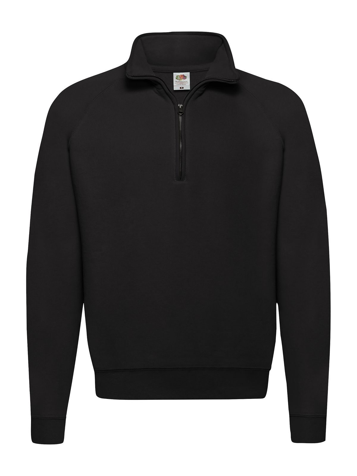 Klassieke sweater met ritssluiting - 36 - Zwart