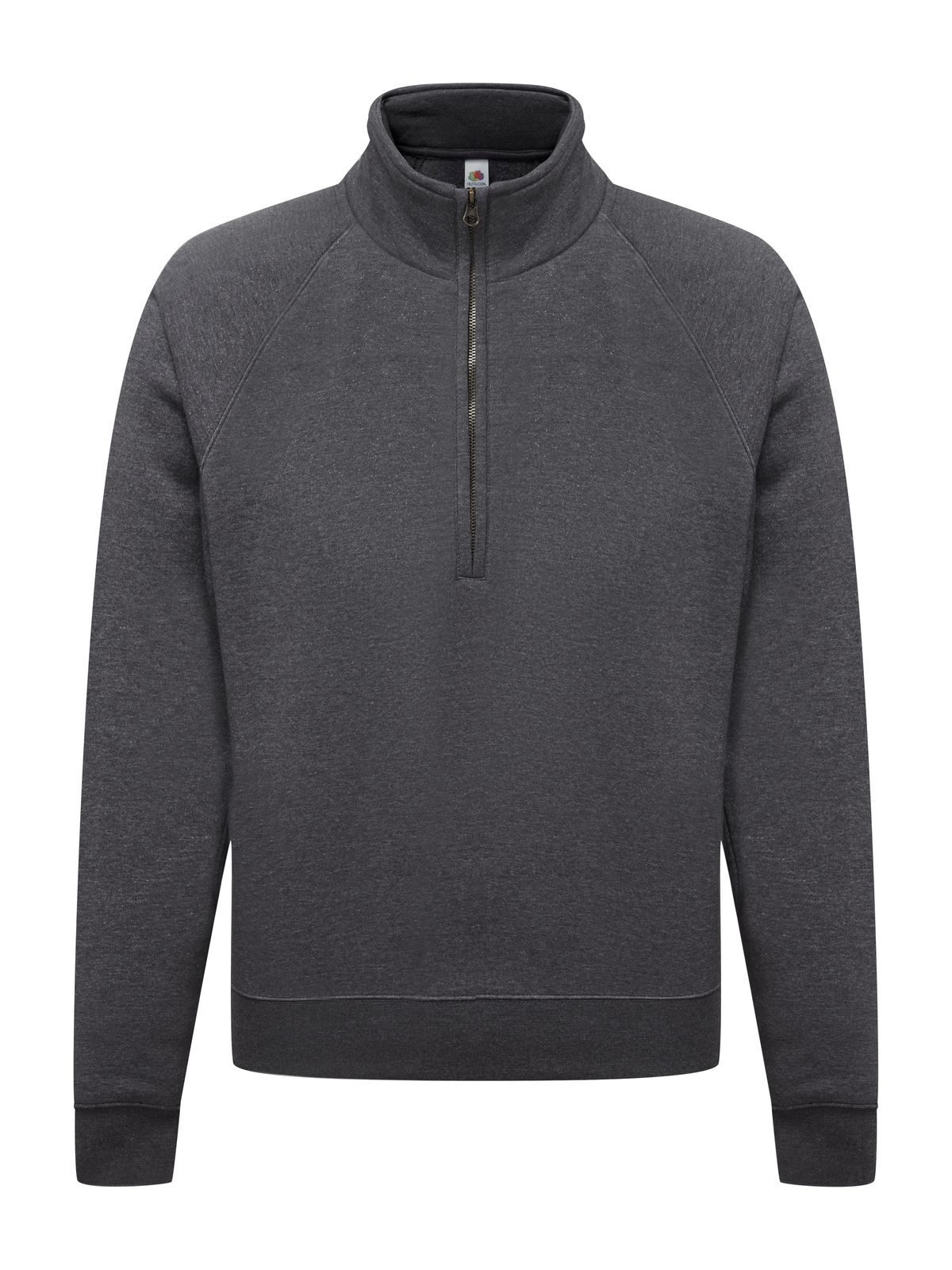 Veste premium à col zippé - HD - Gris chiné foncé