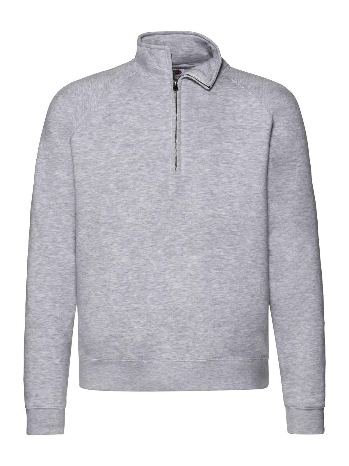 Veste premium à col zippé - 94 - Gris chiné