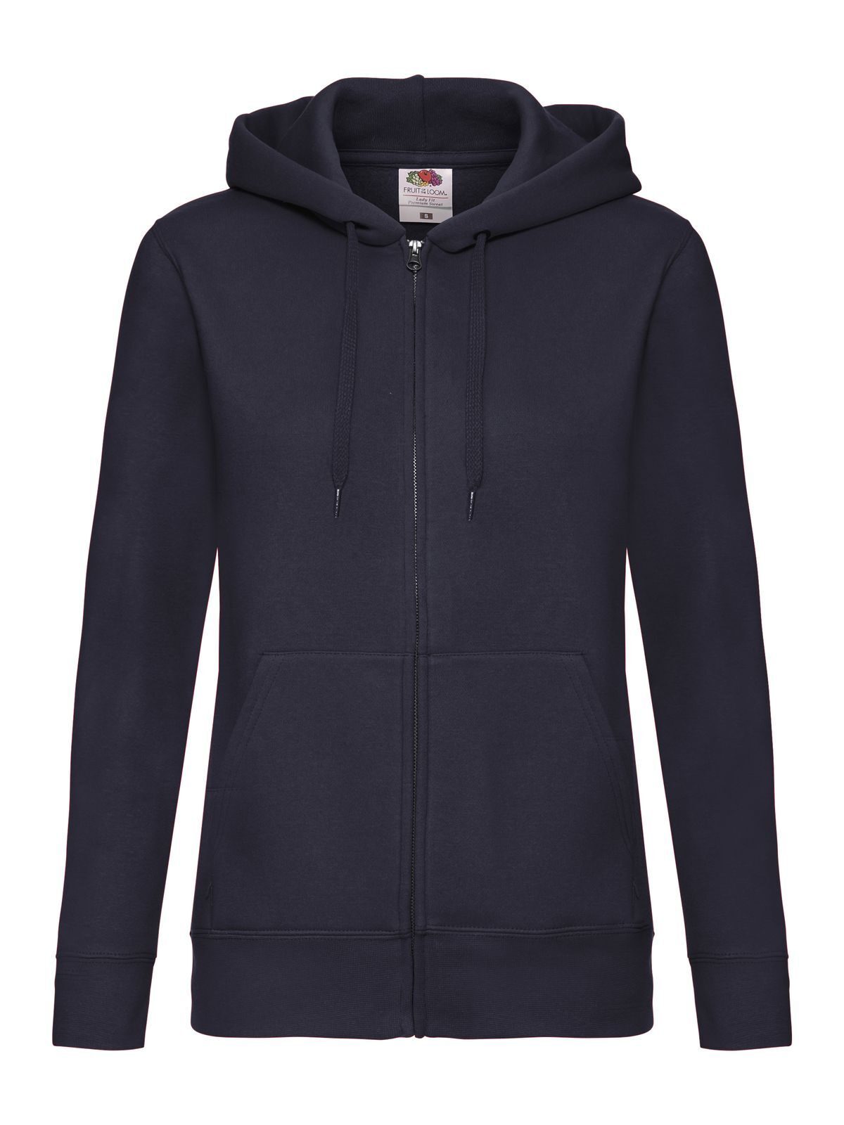 Veste premium pour femme à capuche zippée - AZ - Bleu marine profond