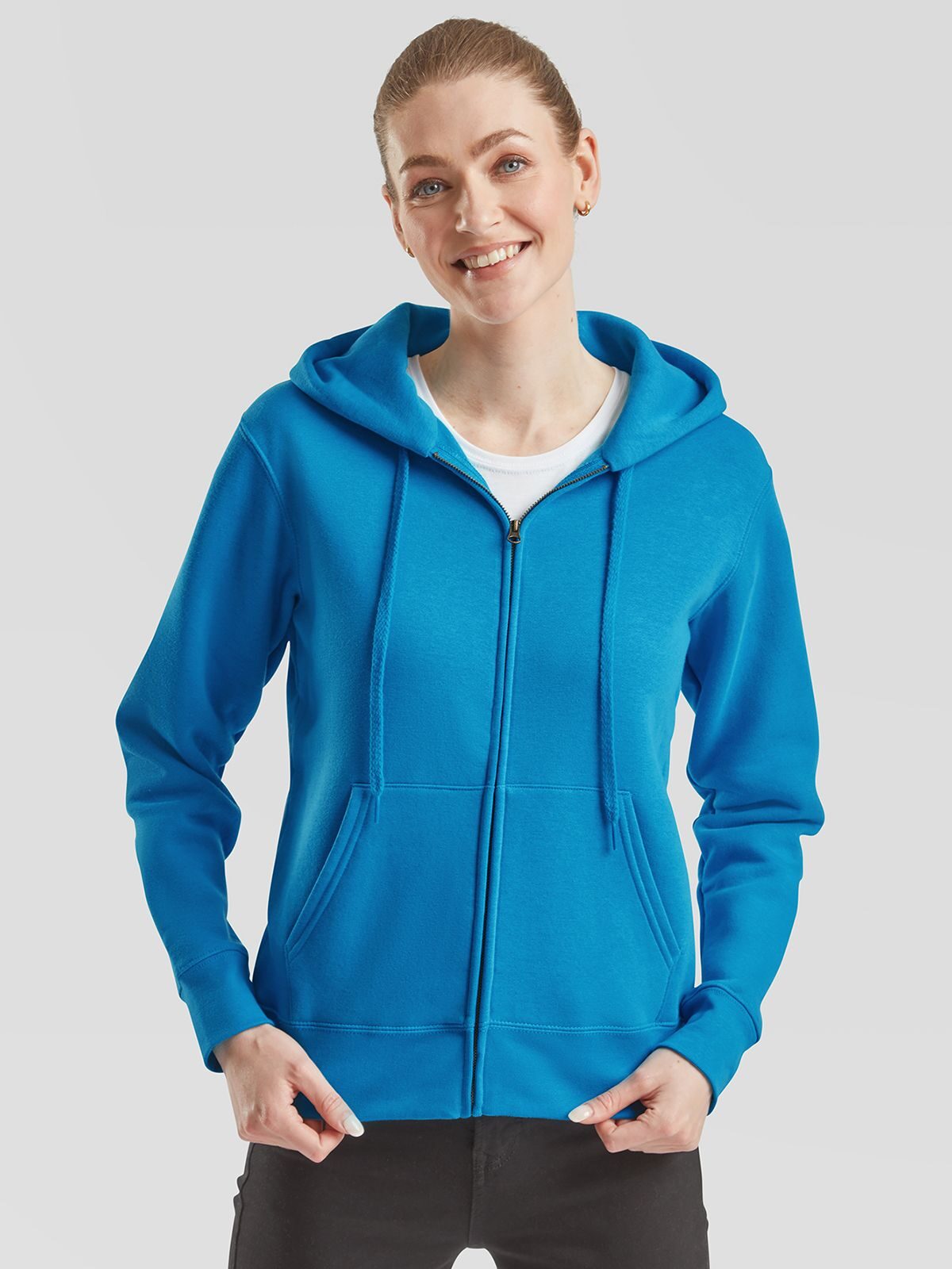 Veste premium pour femme à capuche zippée