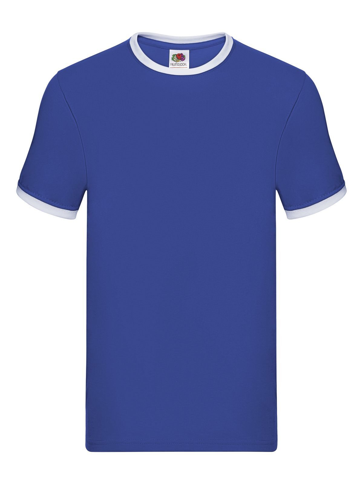 Ringer-T Valueweight - KB - Bleu royal-Blanc