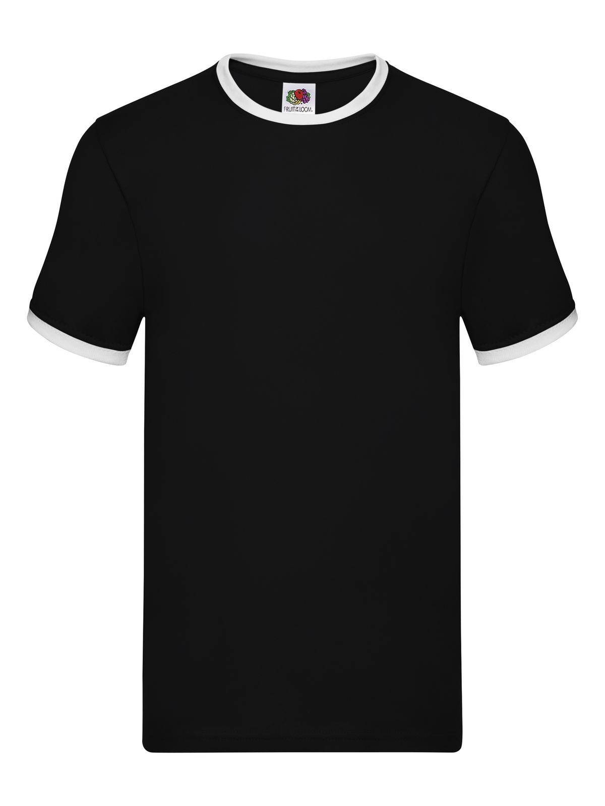 Ringer-T Valueweight - KW - Noir-Blanc