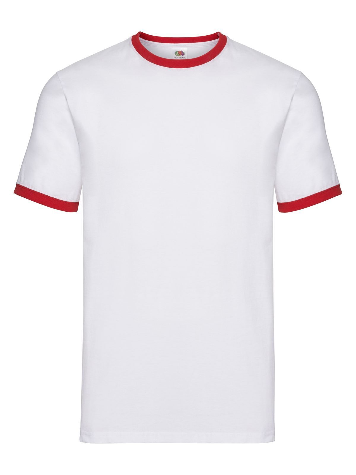 Ringer-T Valueweight - WM - Blanc-Rouge