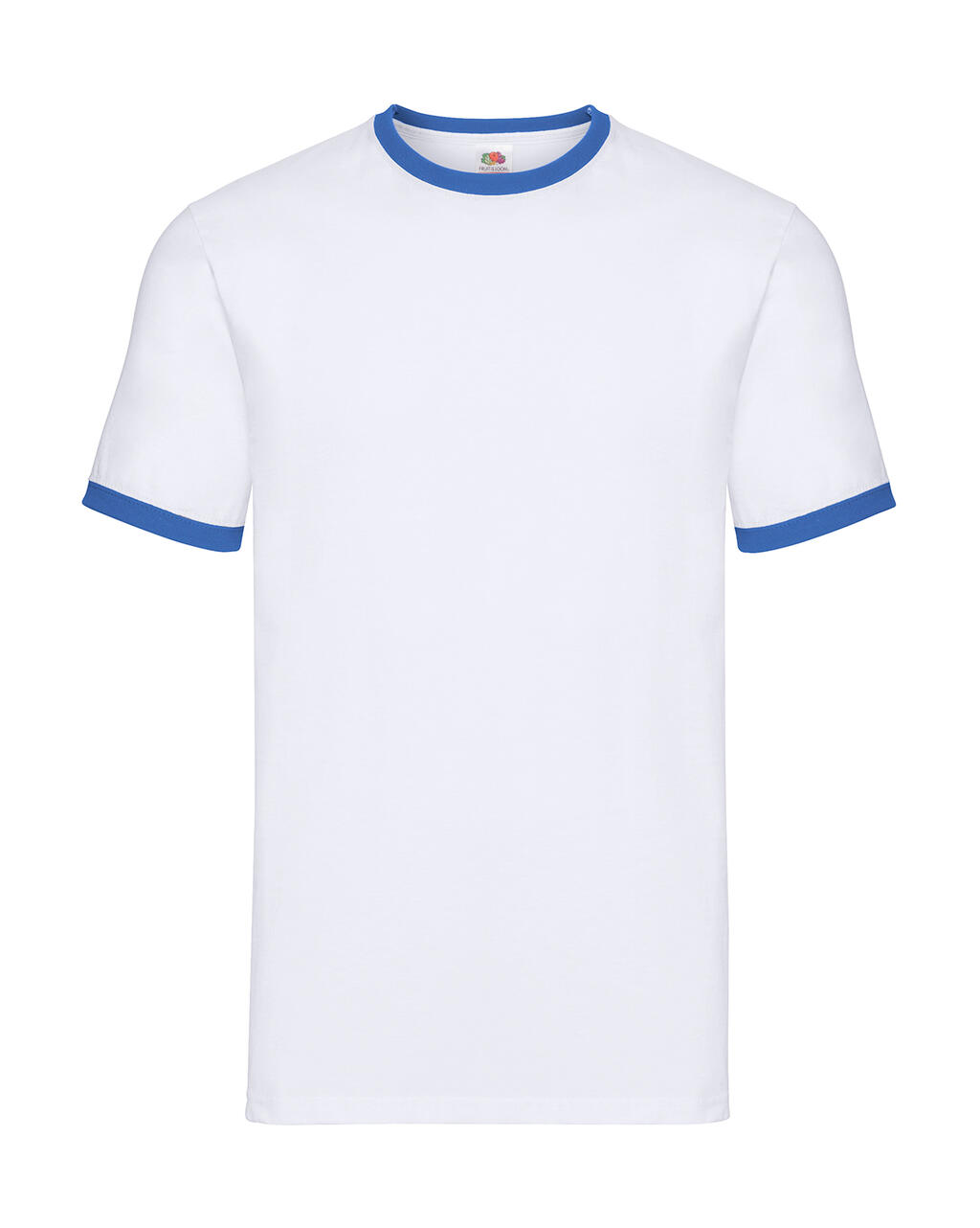Ringer-T Valueweight - AW - Blanc-Bleu royal