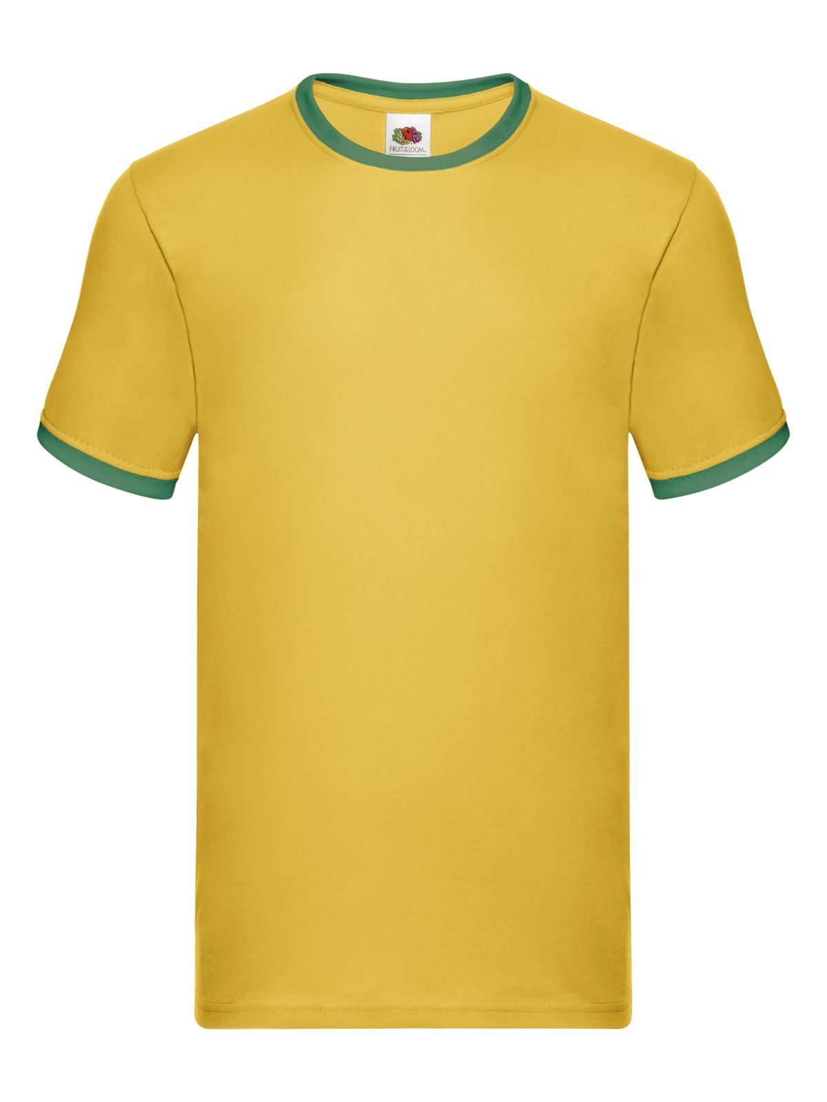 Ringer-T Valueweight - AM - Tournesol-Kelly Green