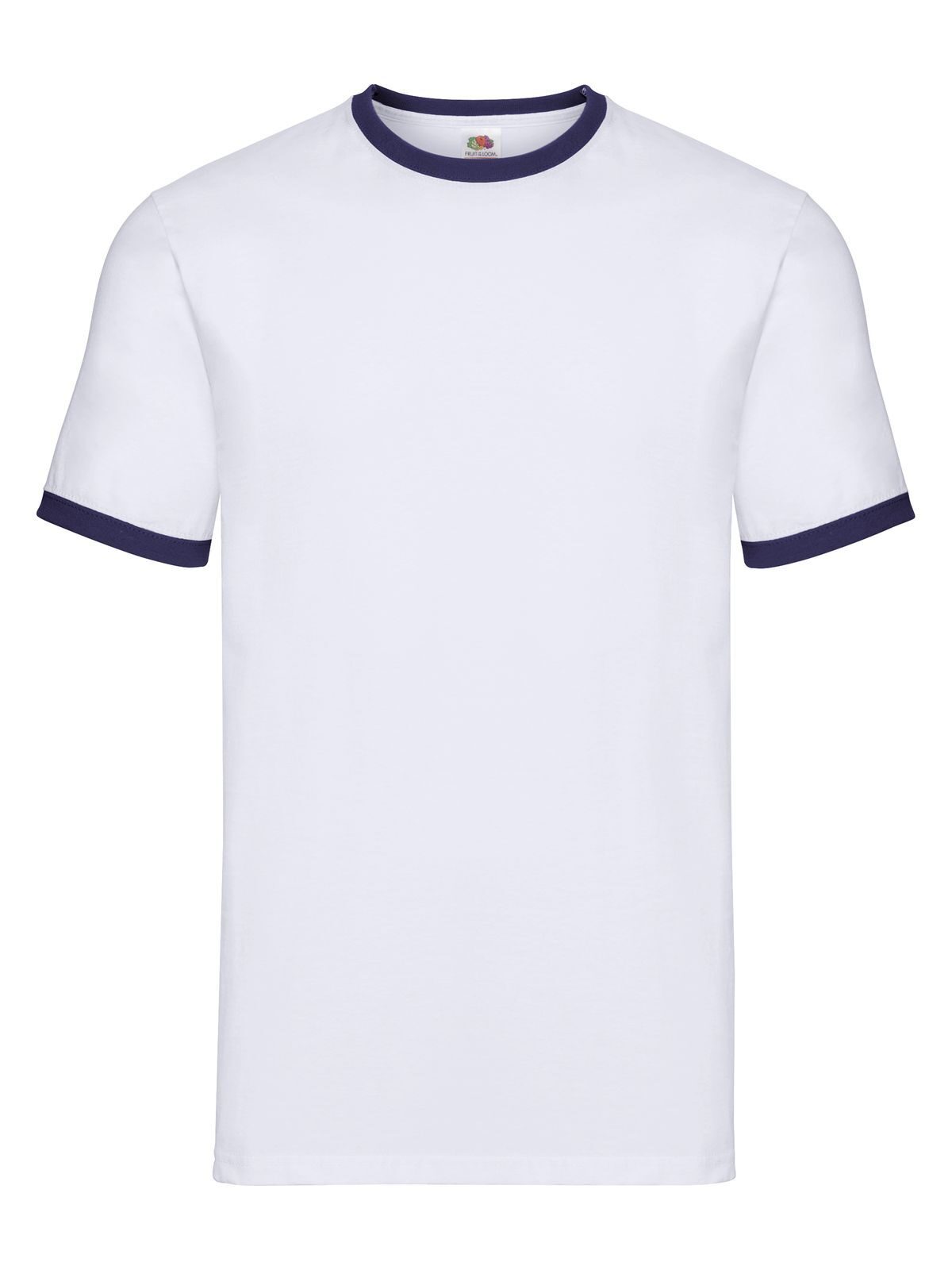 Ringer-T Valueweight - ZA - Blanc-Marine