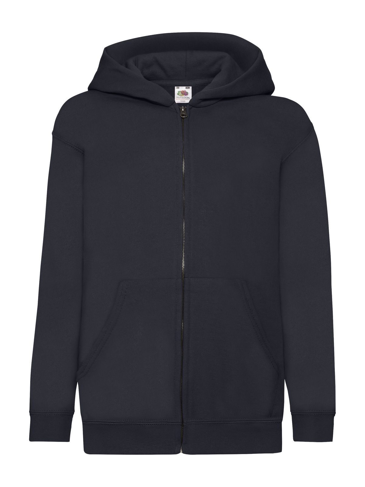 Klassieke sweatjas met capuchon voor kinderen - AZ - Diep Marineblauw