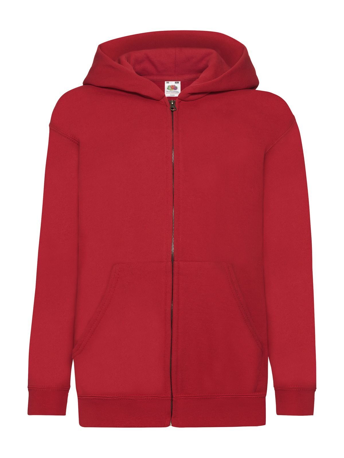 Klassieke sweatjas met capuchon voor kinderen - 40 - Rood
