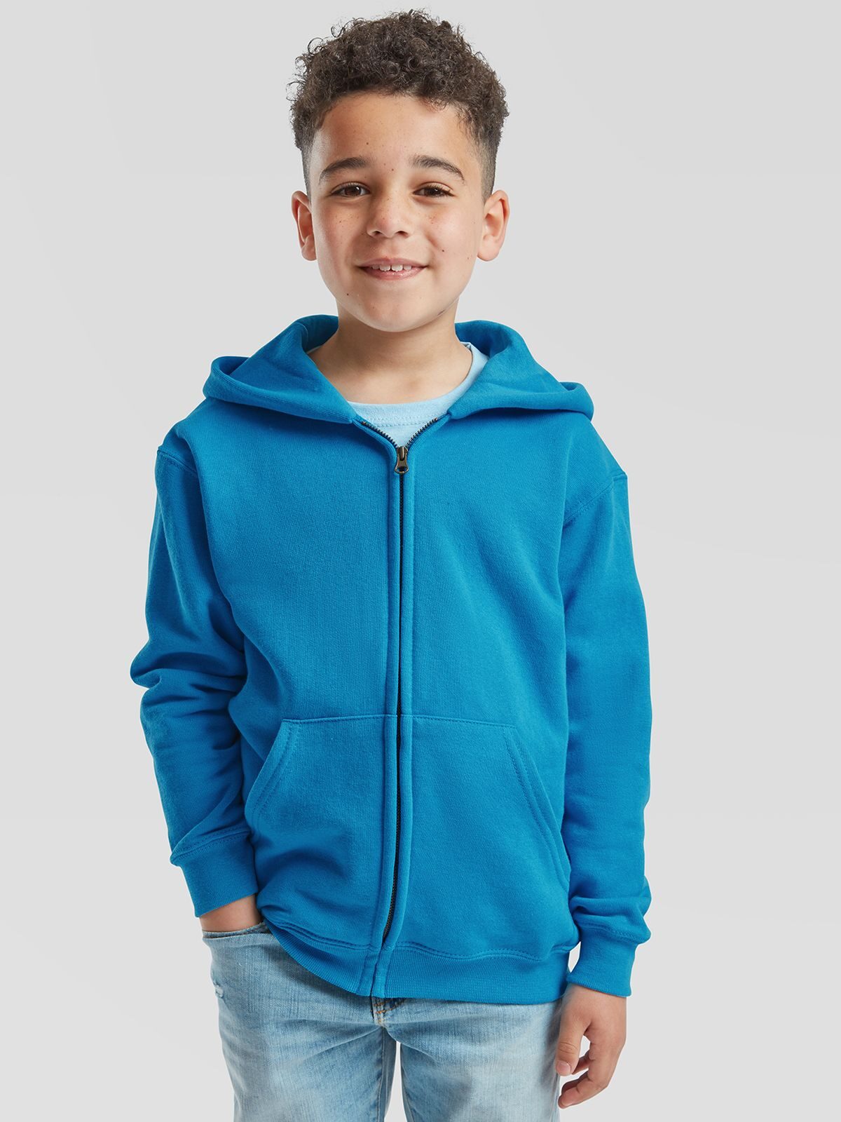 Klassieke sweatjas met capuchon voor kinderen