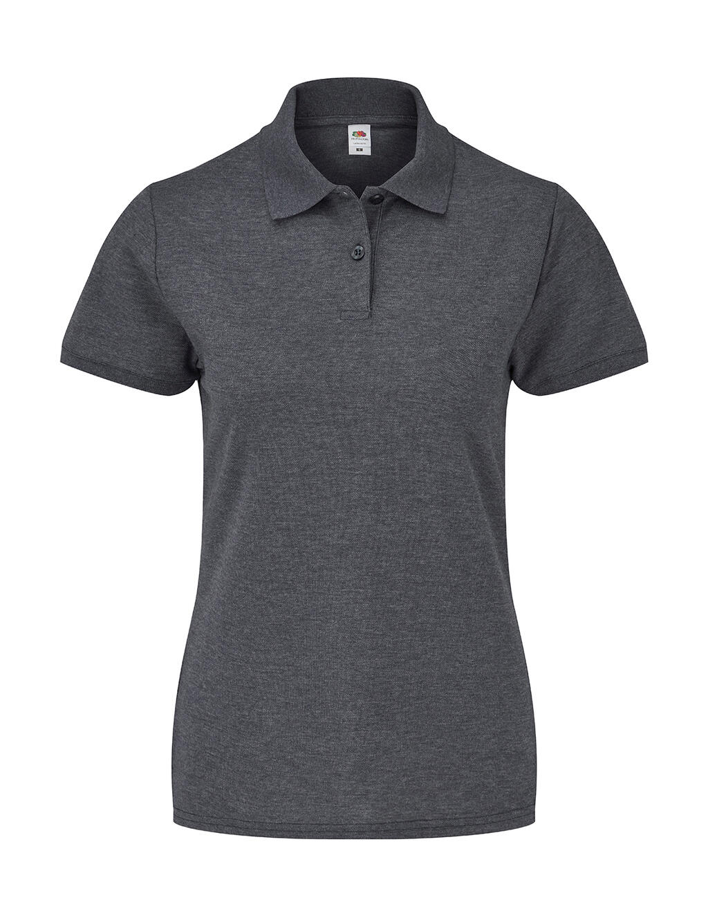 Polo coupe femme 65/35 - HD - Gris chiné foncé