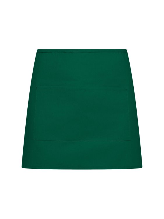 Eenvoudig halfschort met zak - BG - Flesgroen