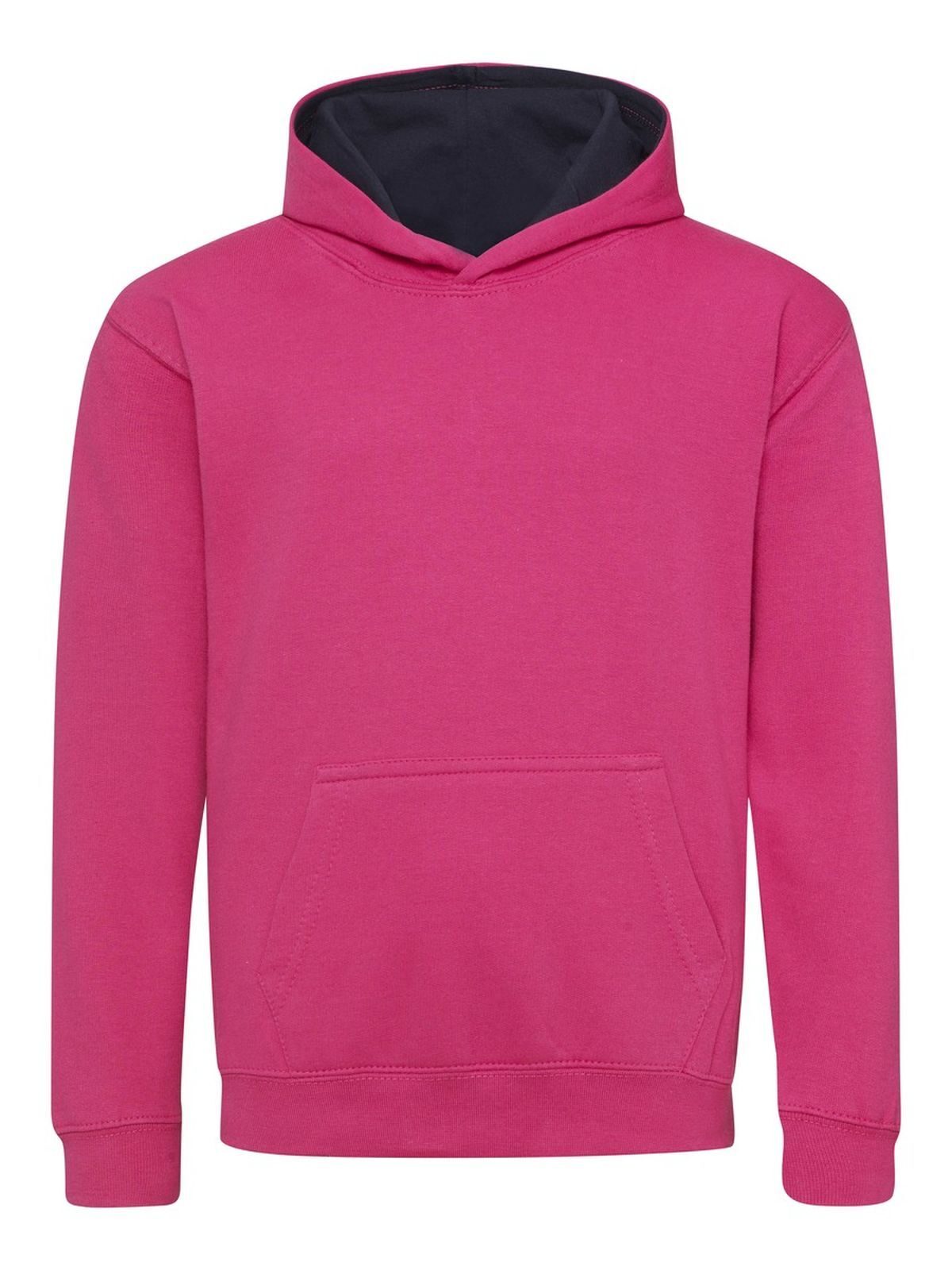 Kinderhoodie in varsitystijl - HPK/FNA - FELROZE/FRANS MARINEBLAUW
