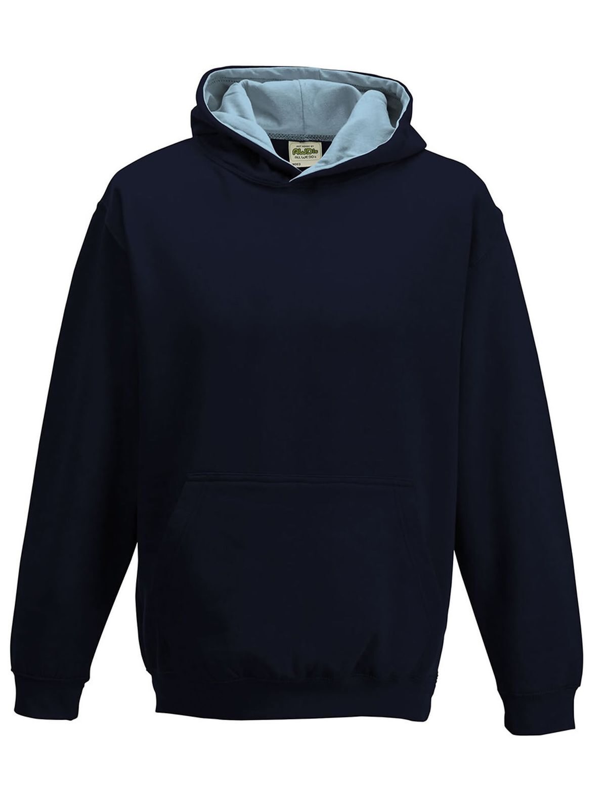 Kinderhoodie in varsitystijl - NFN/SKY - NIEUWE FRANSE MARINE/SKY