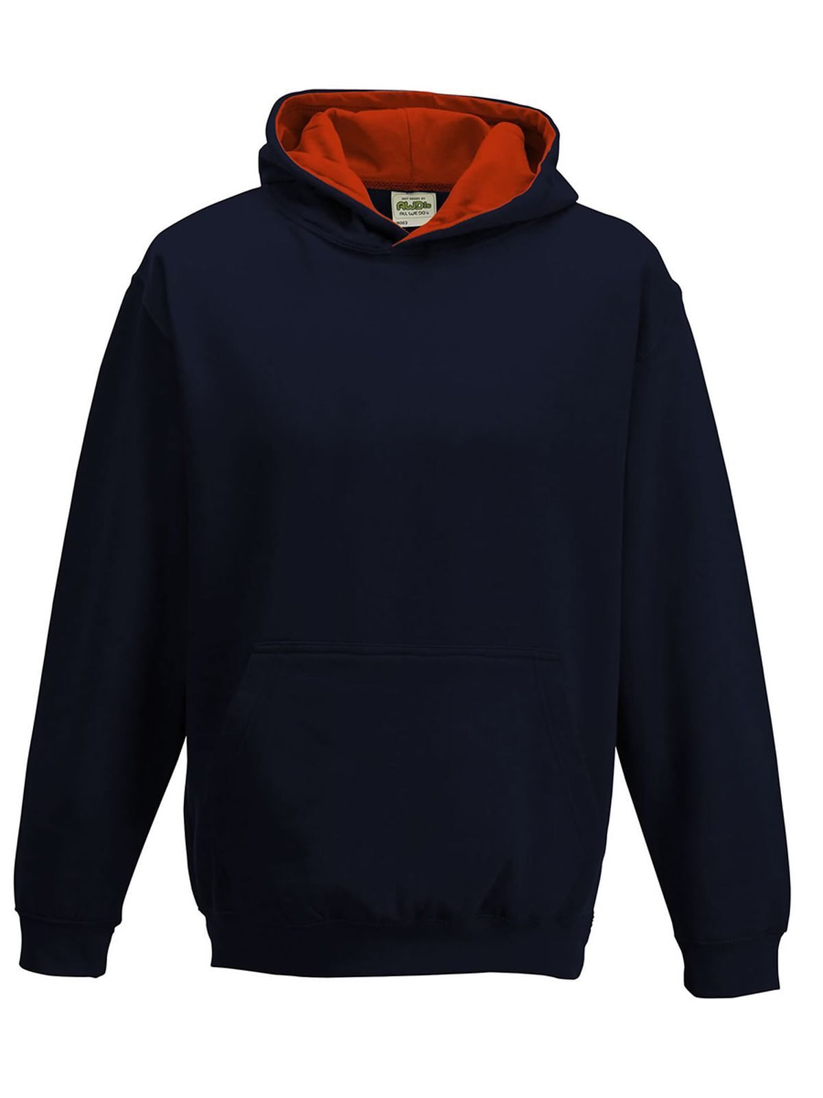 Kinderhoodie in varsitystijl - NFNFIR - NIEUW FRANS MARINEBLAUW/VUURROOD