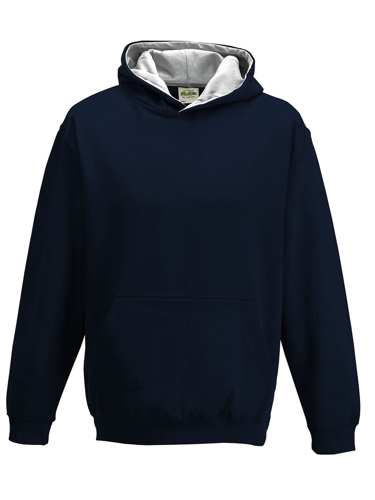 Kinderhoodie in varsitystijl - NFNHGR - NIEUW FRANS MARINEBLAUW/HEATHER GRIJS