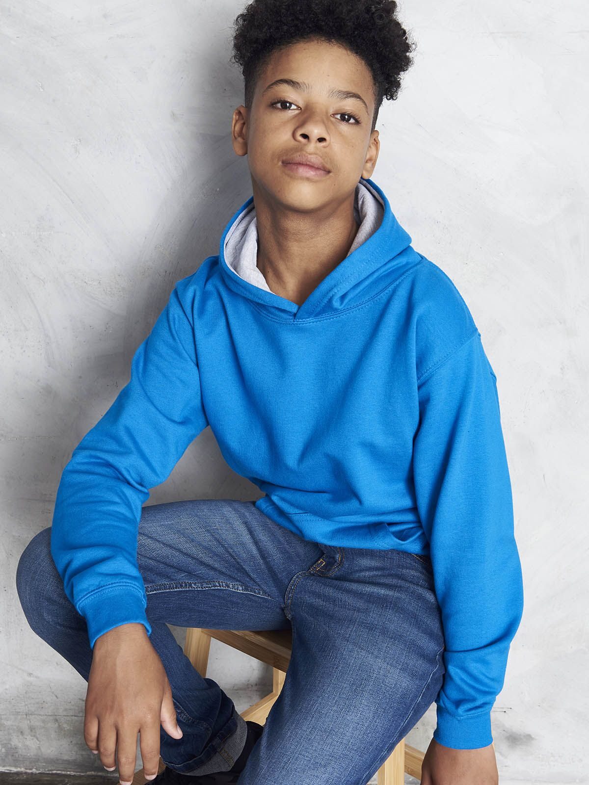 Kinderhoodie in varsitystijl