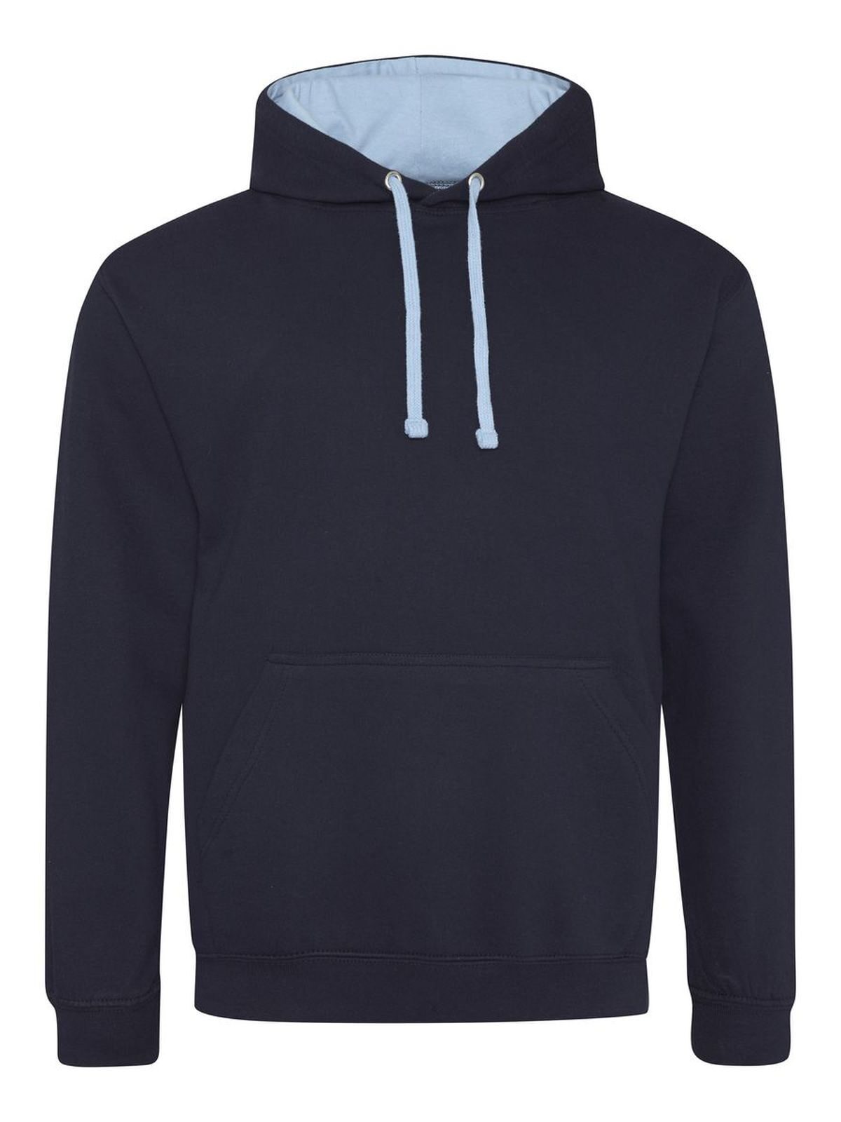 Sweat à capuche bicolore - NFN/SKY - NOUVELLE MARINE FRANÇAISE/SKY