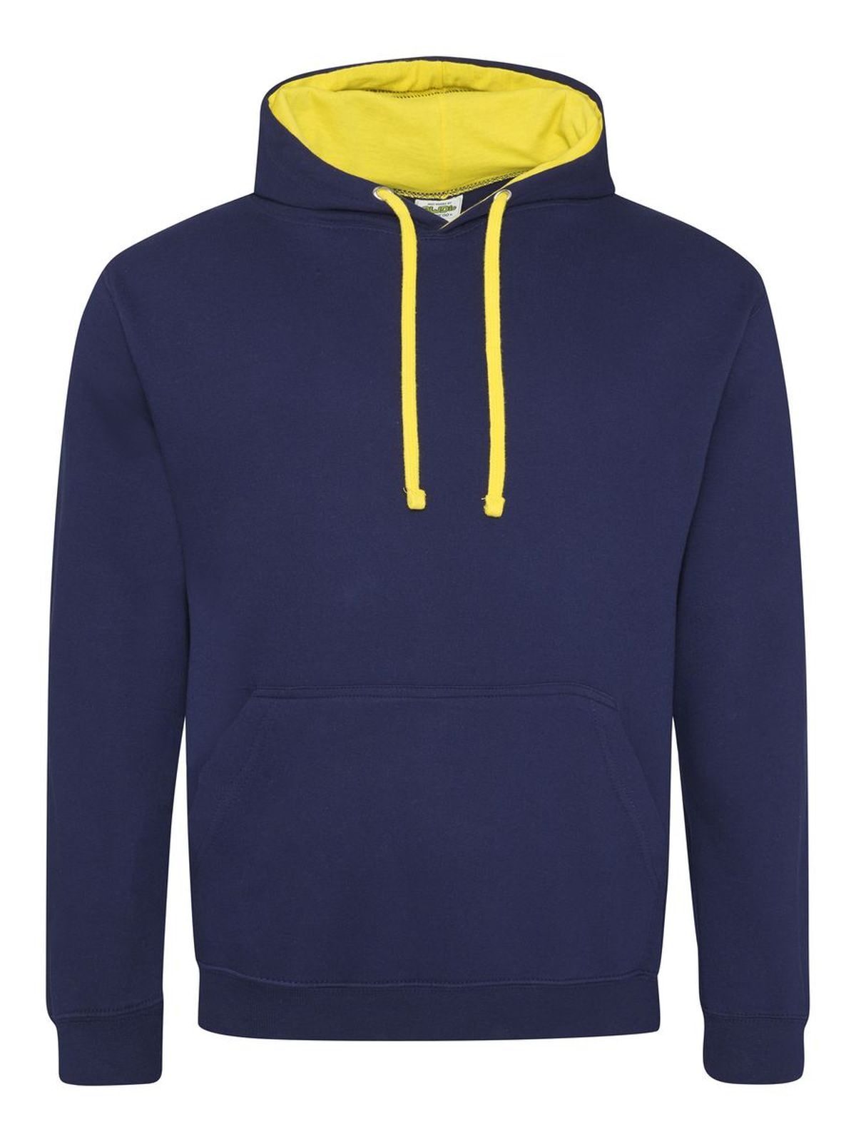 Sweat à capuche bicolore - OXN/SUY - Bleu marine Oxford/Jaune soleil