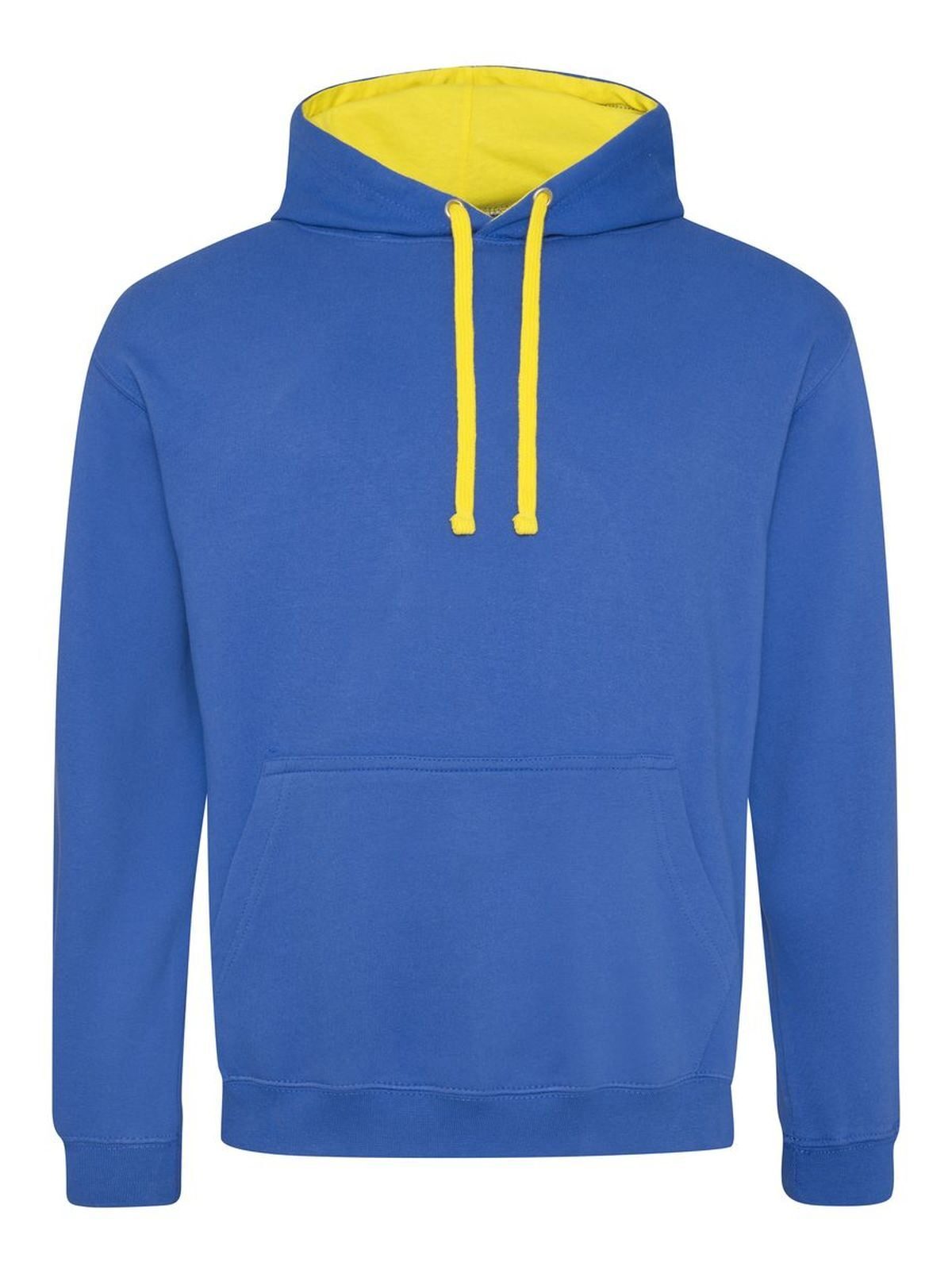 Sweat à capuche bicolore - ROY/SUY - JAUNE ROYAL/SOLEIL
