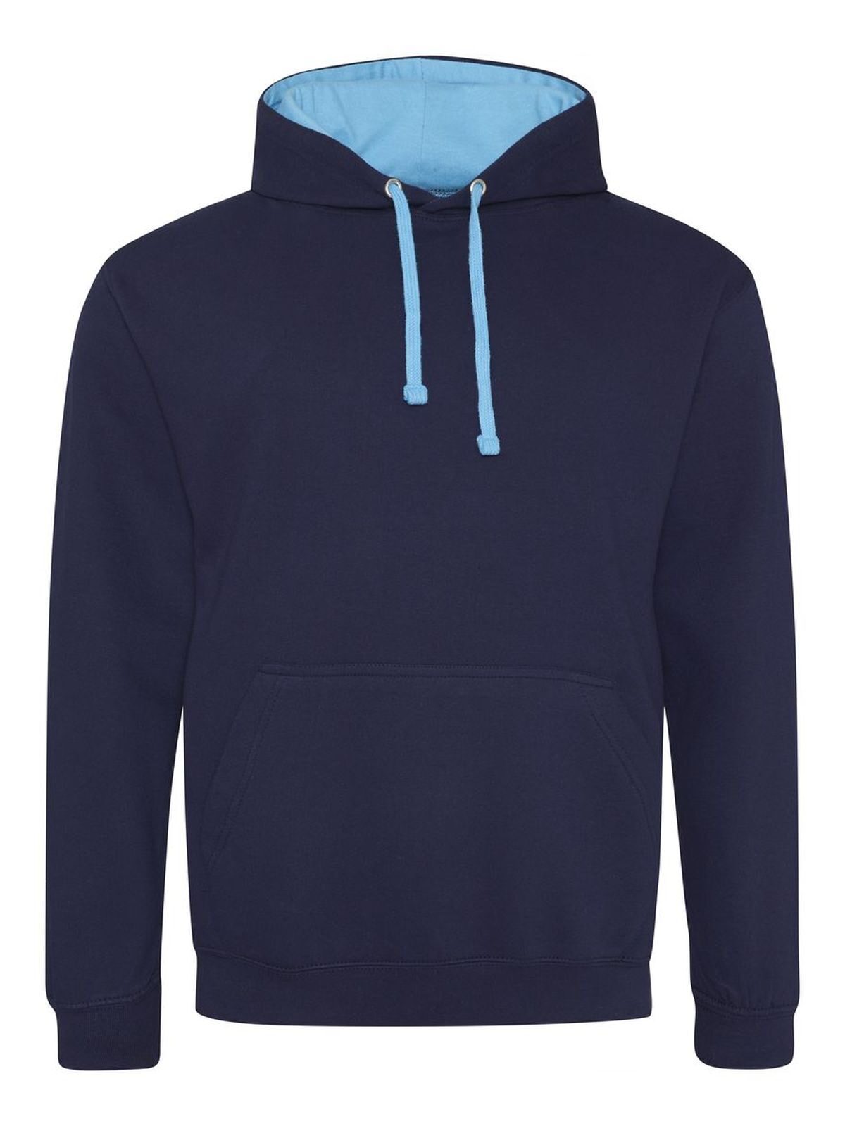 Sweat à capuche bicolore - OXNHWB - Bleu marine Oxford/Bleu hawaïen
