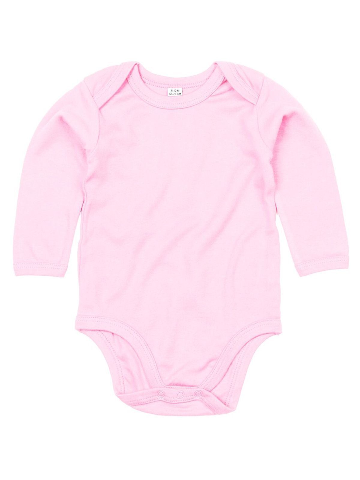 Babyrompertje met lange mouwen - PP - Poederroze