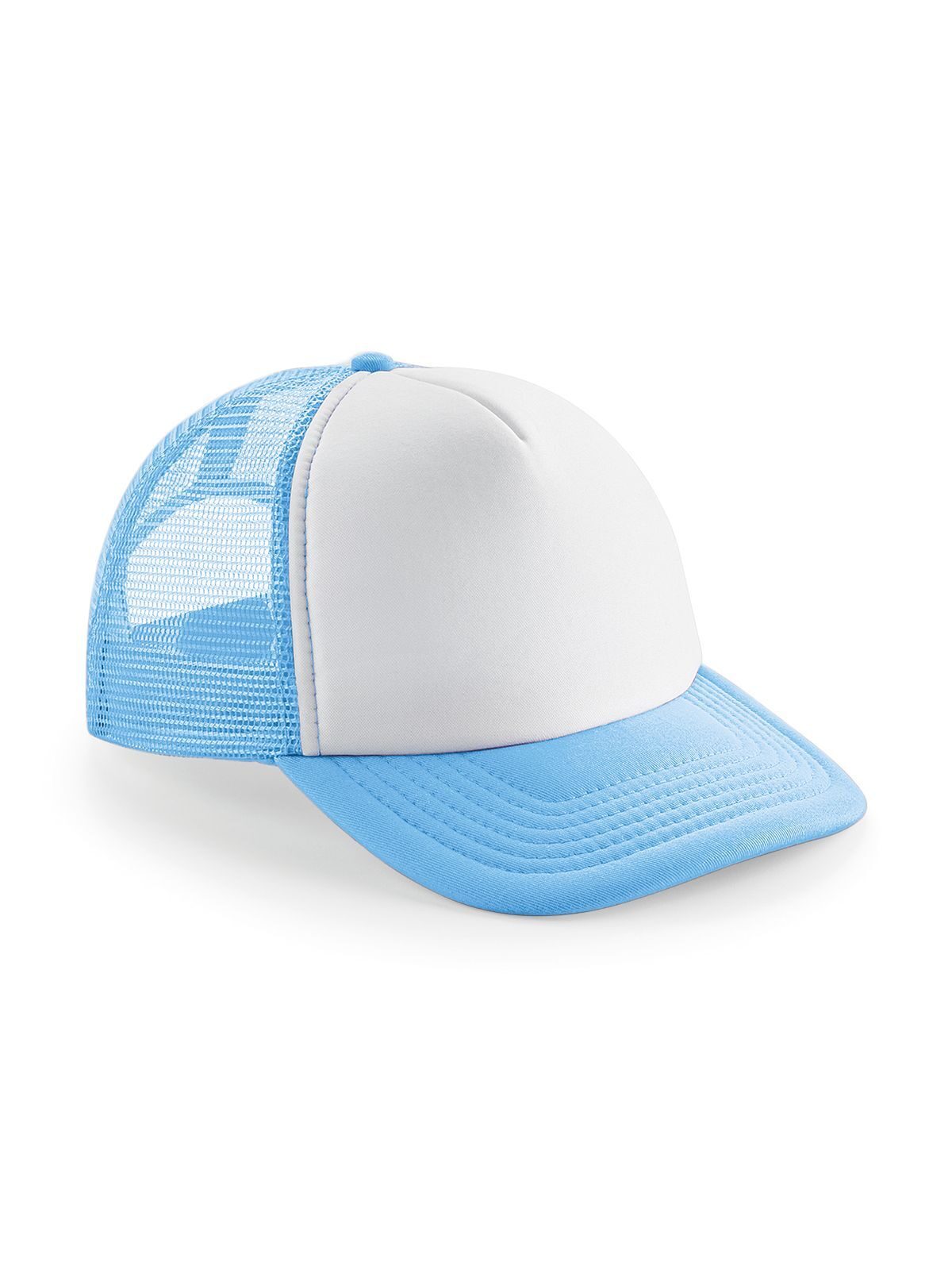Vintage Snapback Trucker Cap - SKYW - Hemelsblauw/wit