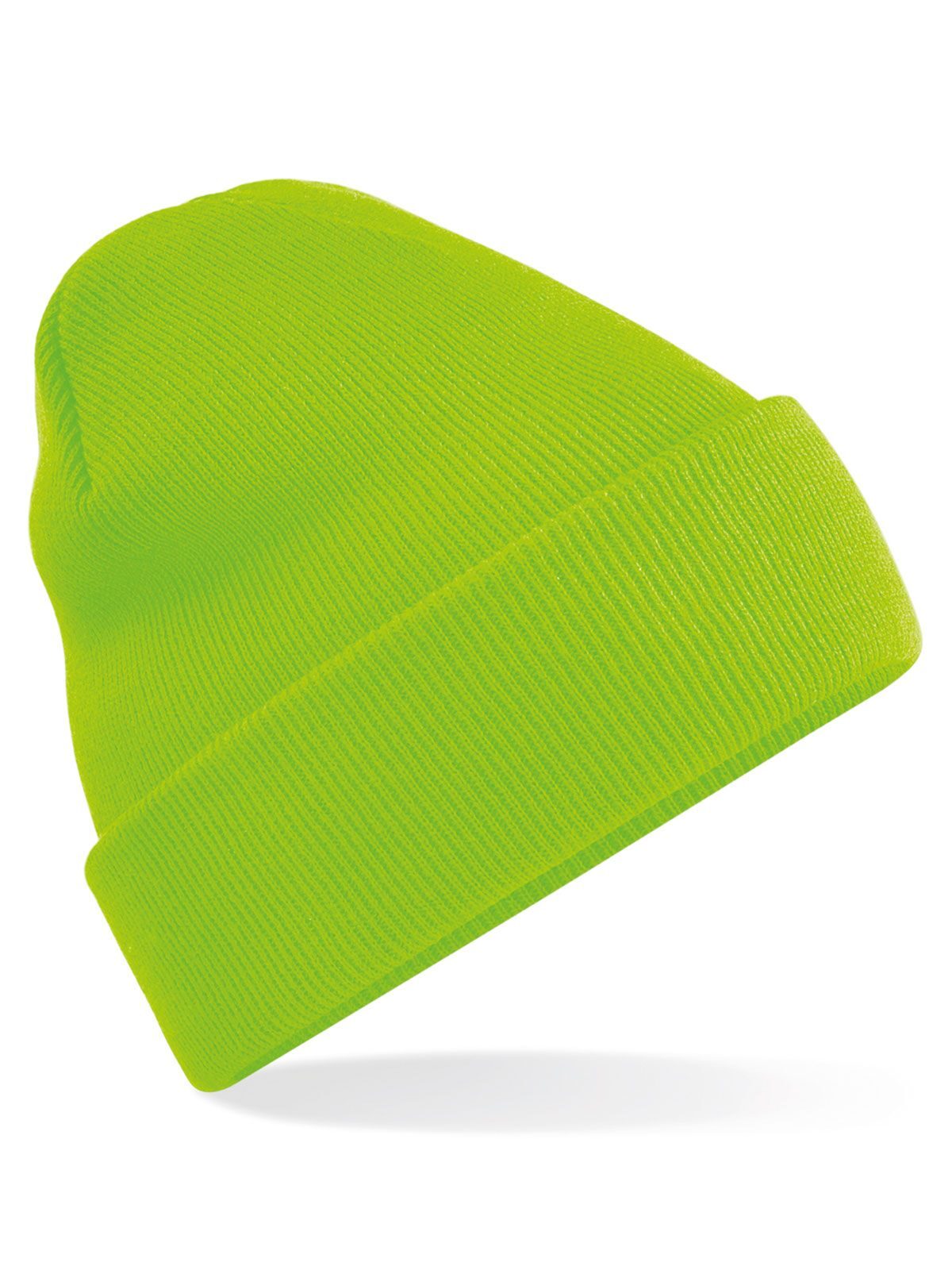 Originele muts met omslag - FLG - Fluorescerend groen