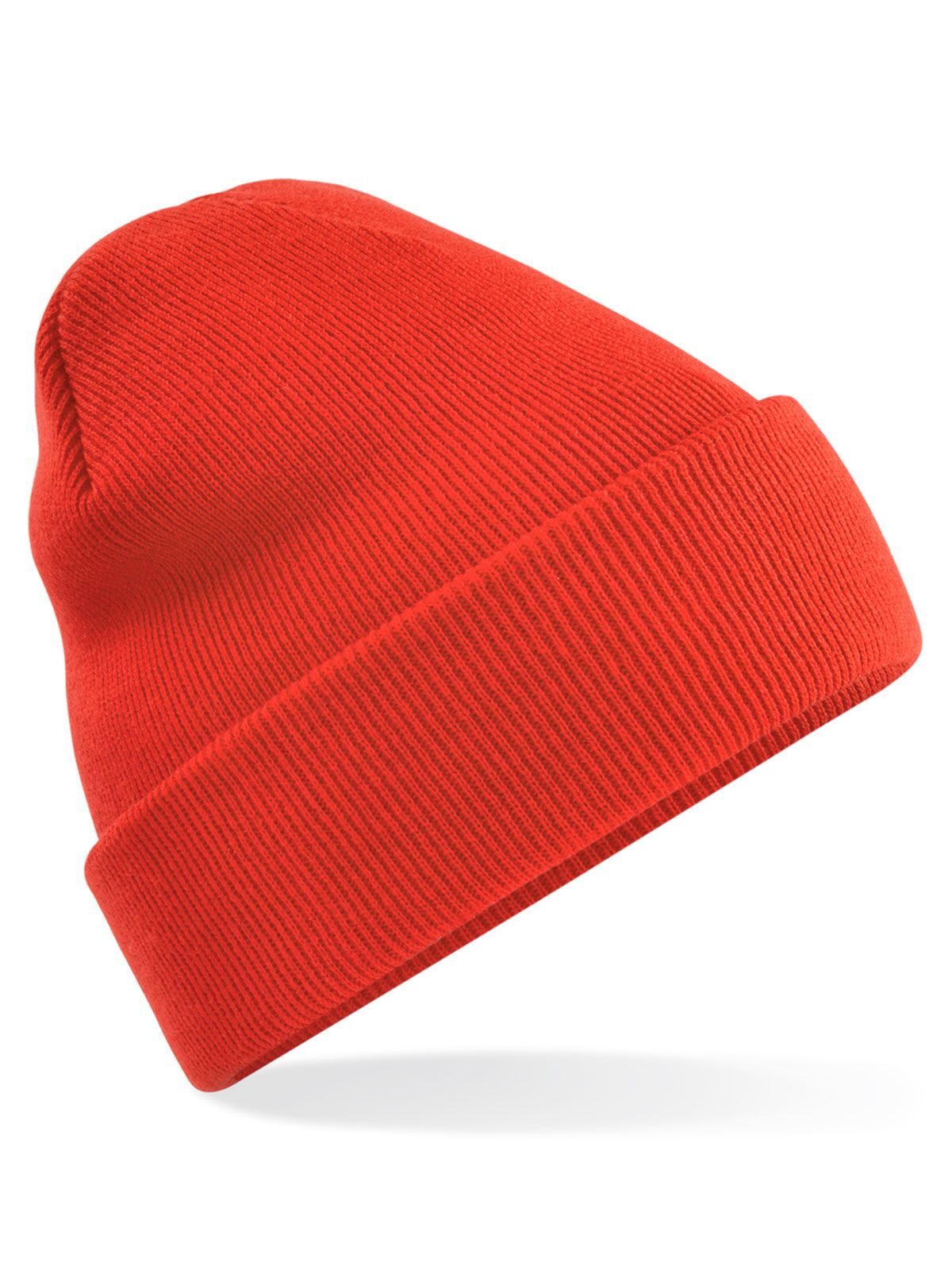 Originele muts met omslag - FIR - Vuurrood