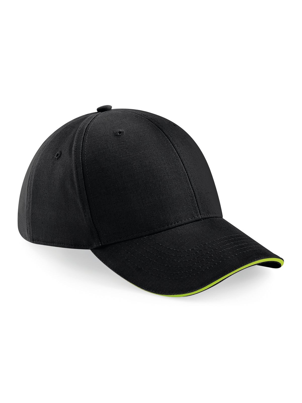 Athleisure 6-panel pet - BLKCR - Zwart/klassiek rood