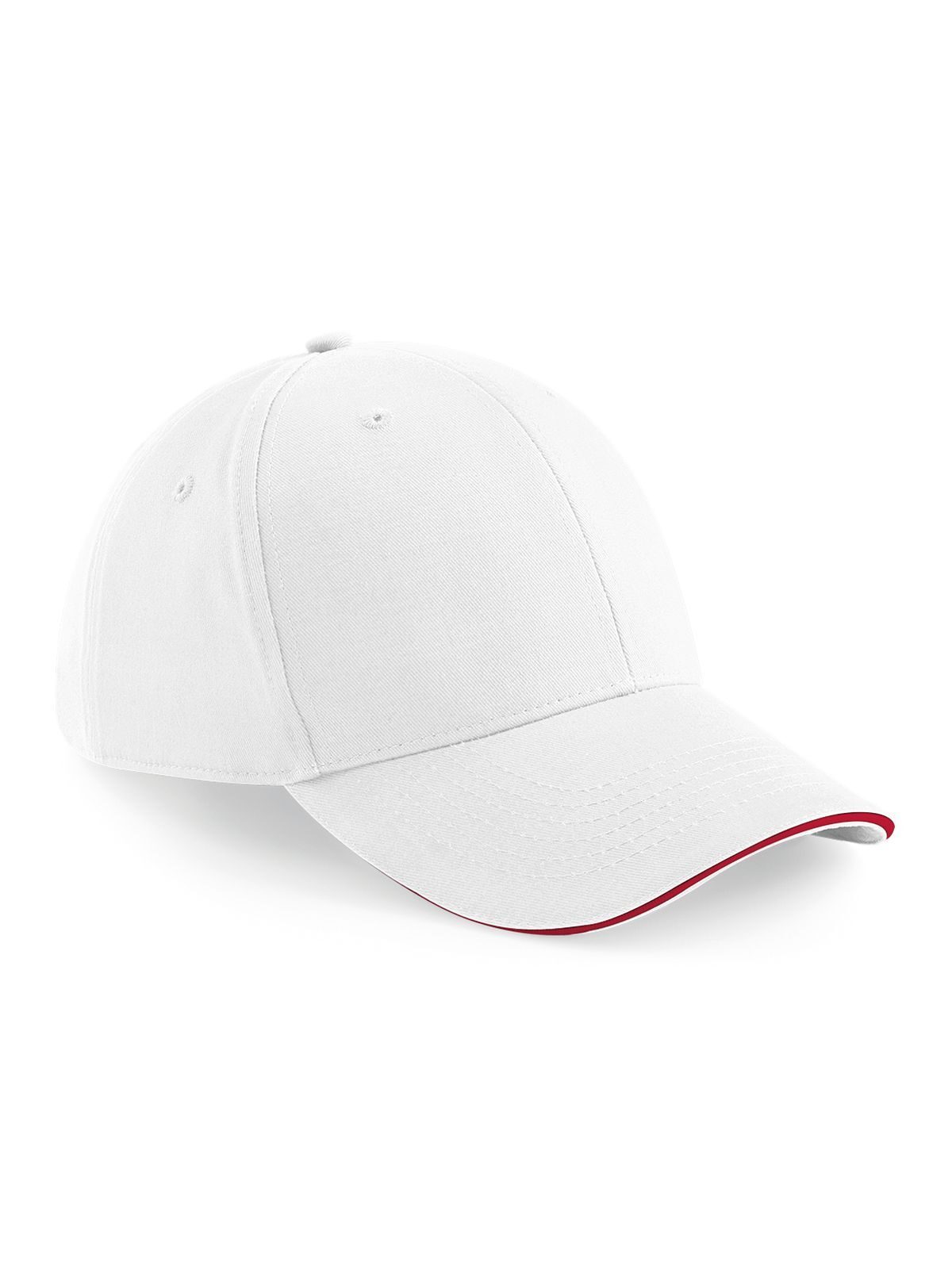 Athleisure 6-panel pet - WHIC - Wit/klassiek rood