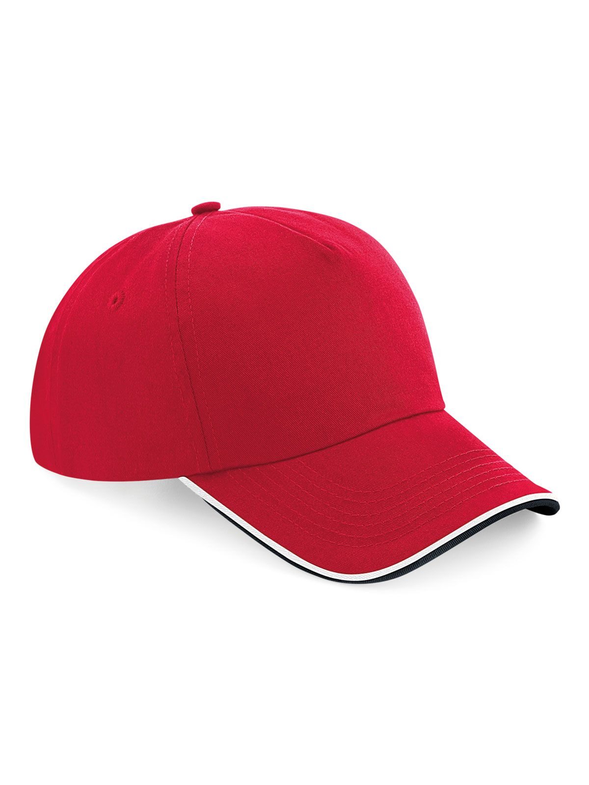 Authentieke 5-panel pet - Afgewerkte klep