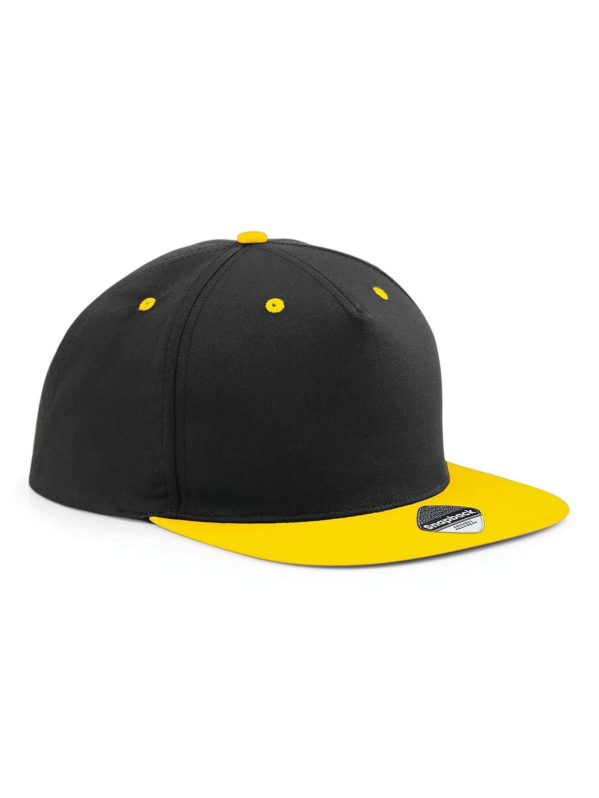 5-panel contrast snapback - BLKY - Zwart/geel