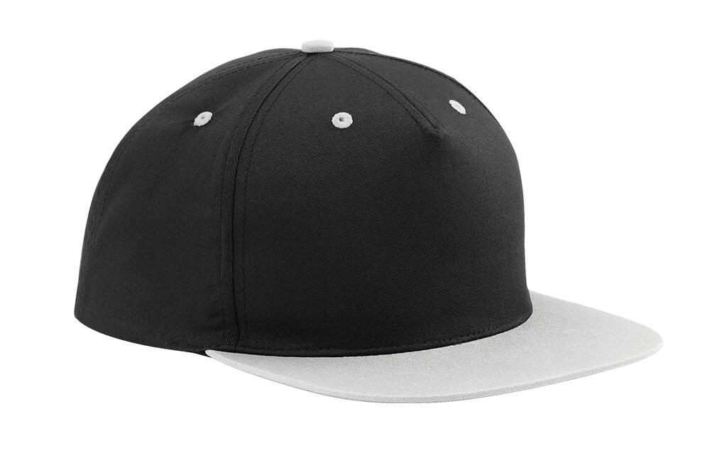 5-panel contrast snapback - BLKG - Zwart/grafietgrijs