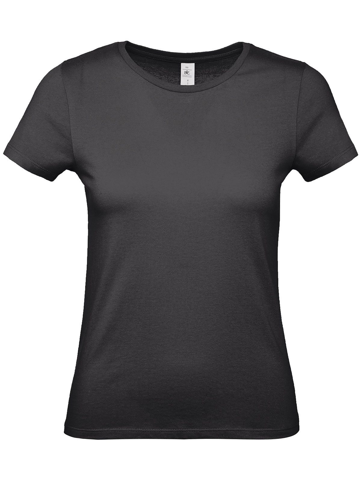 Dames T-shirt #E150 - BP005 - Puur Zwart