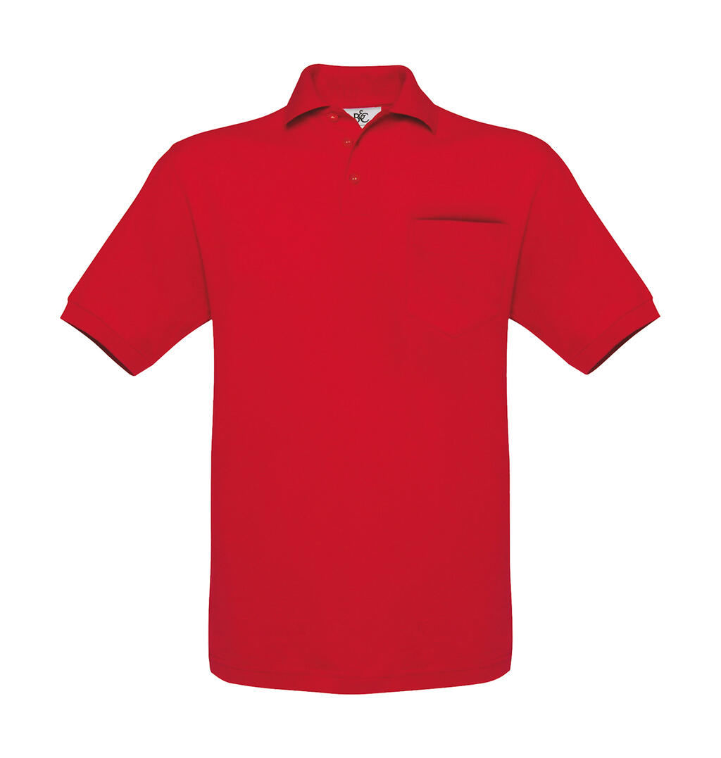 Polo Safran avec poche Safran - 400 - Rouge
