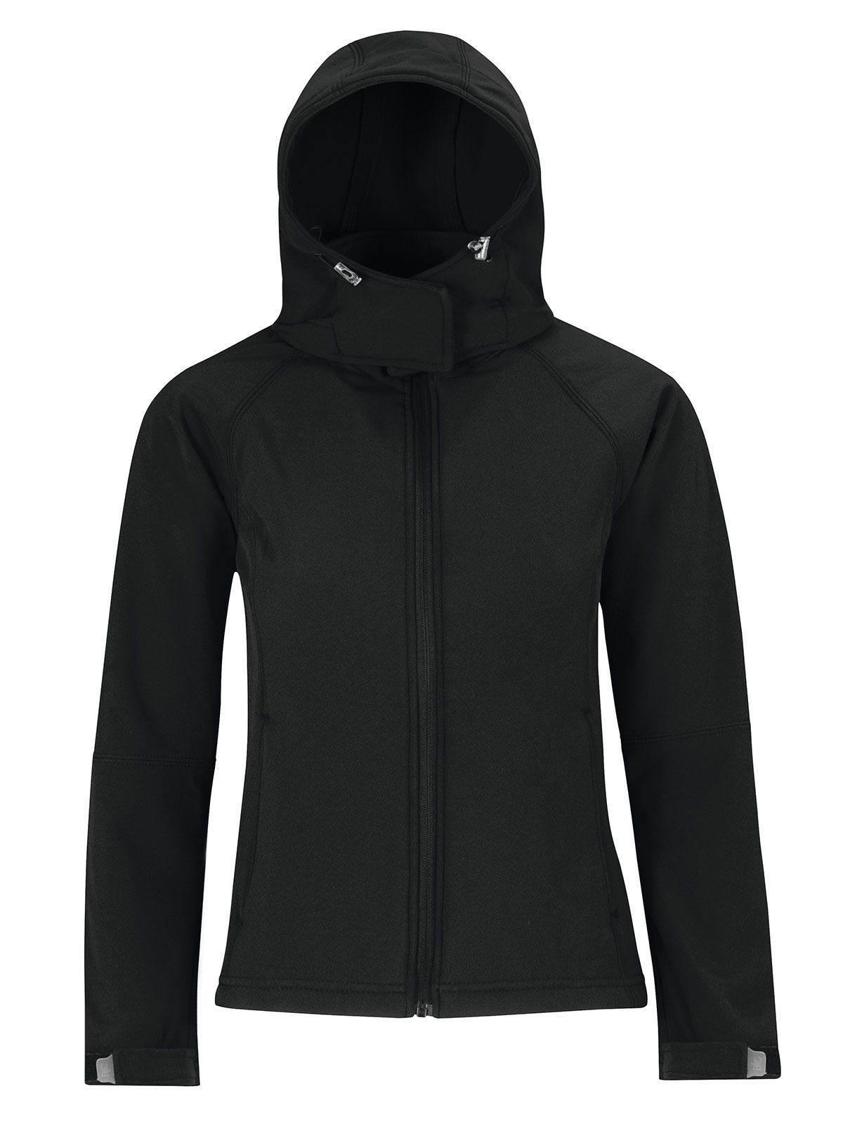 Dames softshelljas met capuchon - BL002 - Zwart